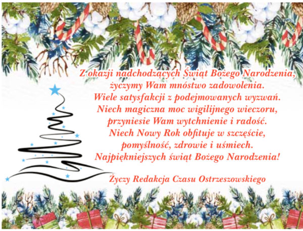 Życzenia świąteczne od Czasu Ostrzeszowskiego